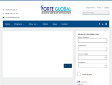 Tablet Screenshot of forteglobal.net